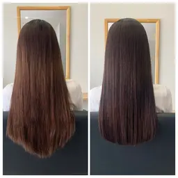 似合わせカット＋ツヤカラー＋縮毛矯正＋3STEPトリートメント