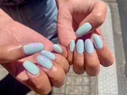 パラジェル使用🩷handオフなしワンカラー💅