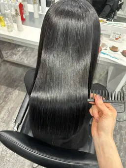 cut+髪質改善straight+color