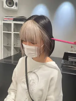 【初来店限定】イヤリングカラー✨（ブリーチ2回希望の場合DM下さい）➕コーティングトリートメント