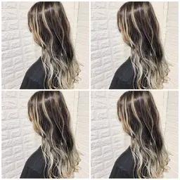 【白髪ぼかしや派手髪にも】バレイヤージュカラー