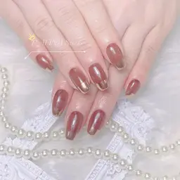 ❣️❣️大人気ガラスフレンチ/ミラーフレンチ/ミラーグラデーション(オフあり+500)【パラジェルあり】