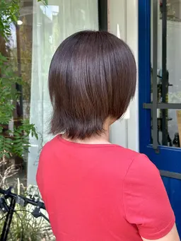 【白髪染めでも透明感◎✨✨】グレーカラー(白髪染め)+シャンプーブロー