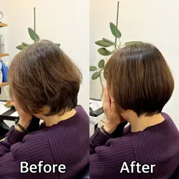 似合わせカット&高純濃度炭酸泉&傷まない白髪染め酸性カラー