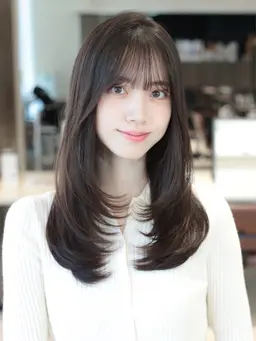 前髪・顔周りカット✂️＋巻き髪🤍