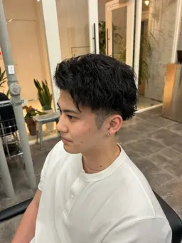 ⛄️メンズカット+ツイスト/ツイストスパイラルパーマ+TR+【頭皮、髪ナノバブル洗浄】marbb付き⛄️