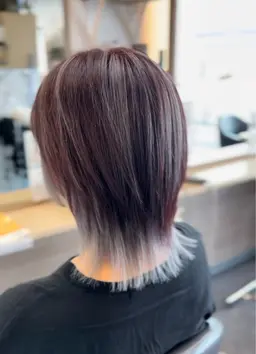 【韓国風/透明感】カット+ブリーチ+カラーで柔らかヘアに_¥7700