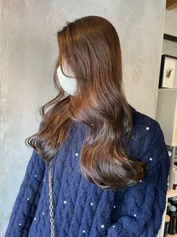 透明感ブリーチ無しのダブルカラー🤍+艶髪トリートメント🪽✨