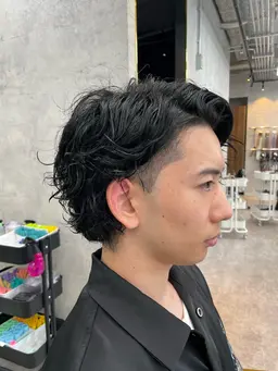 ニュアンスパーマ+メンズカット+ReFaマイクロバブル泉