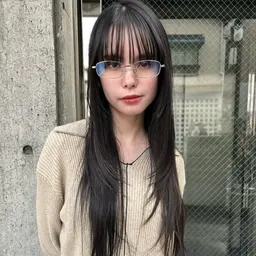 レイヤーカット+高保湿TR  レイヤー/ハッシュカット/ミディアム/顔まわり/ウルフ/ロングウルフ/くびれ/