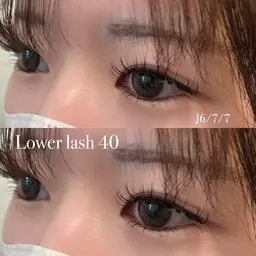 【 中顔面短縮 】45分☆下まつげエクステ☆コーティング付☆¥5000