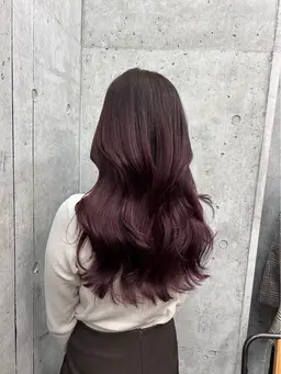 血色感🆙 暖色カラー🍒 ※カラー技術向上のためご案内料金をモデル様価格でさせていただいております。
