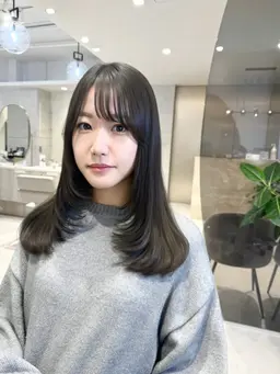 🫧4月限定🫧 🇰🇷【韓国STYLE】【韓国レイヤーカット✂️➕イルミナカラー🩵➕トリートメント✨✨】