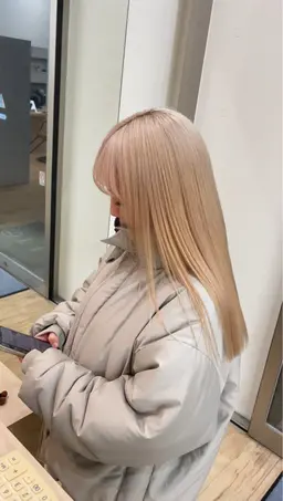 ブリーチリタッチ＋オンカラー＋超音波トリートメント