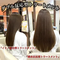 【💞今、話題沸騰・次世代型酸熱トリートメント💞】高濃度の『レブリン酸』配合で最高級の髪質改善TR＋髪質改善カラー