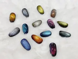 SNS大人気★メンズネイル可★ベースカラー1色＋マグネットorマグフラッシュ(14種類)✨ドライケア込み✨フィルイン対応