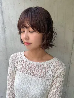 似合わせカット＋ケアパーマ＋3ステップTR#ウルフパーマ#癖毛風パーマ#レイヤーパーマ#ミディアムパーマ#ロングパーマ