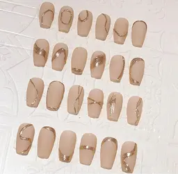 大人上品ニュアンス💅アクセサリーネイル🪞ミラーアート4本コース