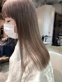 🌸【⚜️抜群の透明感⚜️】🌸イルミナカラー+1steptreatment+スタイリング