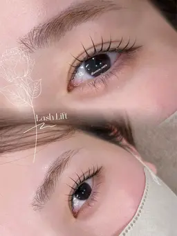 【当店大人気メニュー🩷】まつ毛パーマ（上）＋トリートメント込み✨