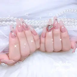 抜群の強度❗️オフ無料🌟長さだし10本+ダメージケアワンカラーorラメグラ💅🏻💖