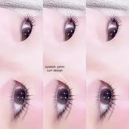 【 メイク付き アイブロウ𝗪𝗔𝗫 ＋ 上まつ毛パーマ カールデザイン 】 束感仕上げ ✦