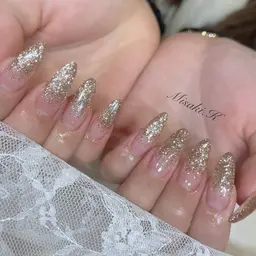 《オフなし🌹長さだし10本》ラメグラデーション【オフありの場合+1100円】