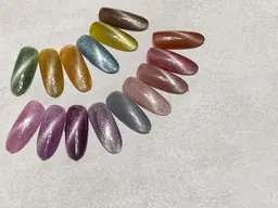 【SNSで話題の！】ハンドマグネットネイル/オフなし🌈♡