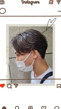 🌟メンズカット➕パーマ➕オリジナル頭皮用トリートメント🌟