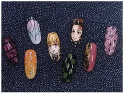 キャラクター模写　1本　必ず2週間前に画像を送付してください　シールを作成するので他店様ジェルネイルの上にも貼付可