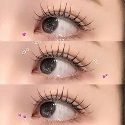 【🩵オイルクレンジングOK‪🩵  高持続⭕️】LEDエクステ×フラットラッシュ120本🫧束感コーティング付き✨️