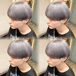 🩵👦🏼メンズ限定👦🏼🩵ブリーチありダブルカラー＋トリートメント【黒髪卒業/ハイトーン/シルバー/ミルクティ】