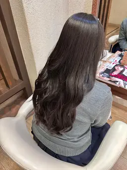 "平日限定" 黒染無しのトーンダウンカラー(暗髪カラー)/サラサラトリートメント☆