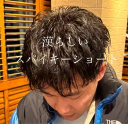 メンズカット👹流行りのスパイキーショートやマッシュなど🔑