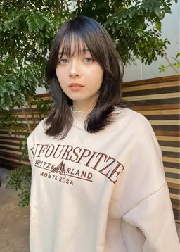 【トーンアップ限定】ブリーチ無しヘアカラー🦧+トリートメント（ミディアム）