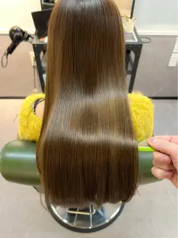 髪質改善🫒オリーブカラー+トリートメント