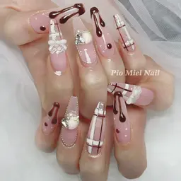 【ミニモ学割】平日10:00～19:00限定☆長さだし10本+アートやり放題＋パーツ付け放題 ¥16500