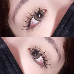 【ミニモ学割】韓国風束感マツエク Led120本フラットラッシュ。限定5000。オフ+550