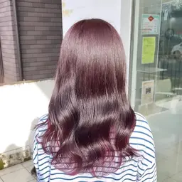 【ツヤと透明感を両立💖】  暖色カラー🍒ྀི ➕✨️内部補修トリートメント🫧✨️