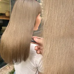 当日予約♪人気No’1【平日限定】小顔カット+透明感カラー+ULTOWA髪質改善TR+ReFaバブル