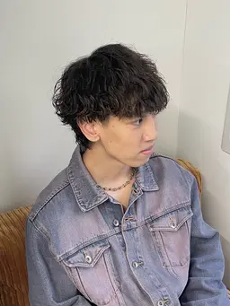 🌊men's【波巻きスパイラルパーマ】内部補修トリートメント付き