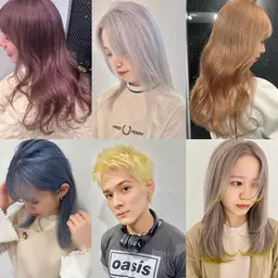 "ホワイトカラー🔥"ケアWブリーチオンカラー+高濃度ケラチントリートメント/トリプルカラー【渋谷/表参道駅】