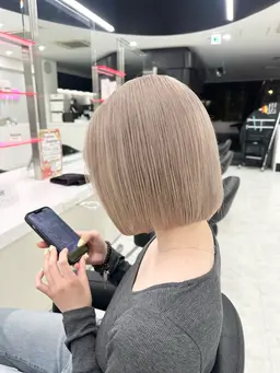 🥣11.12月限定🥣 ハイトーンボブにしたい方🤍ボブカット+ブリーチ1回+オンカラー+スタイリング♡