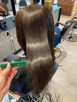 縮毛矯正+毛先カット