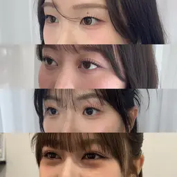 韓国つけまつ毛👀+巻き下ろしヘア🫧(土日+300/早朝料金有)