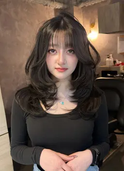 ✨🍑 ブリーチ無し 透明感カラー ＋ 1step トリートメント付❕🍎《《2月限定価格》》韓国うる艶髪に⭐️❣️