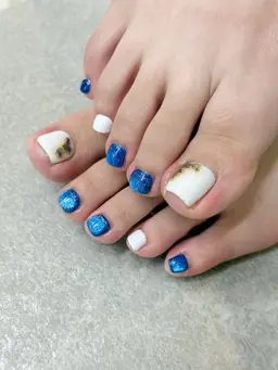 フットワンカラー　サンプルから選ぶアート2本付き　オフあり