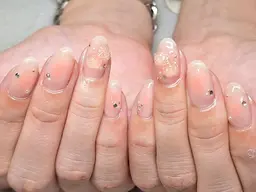 【オフ込¥4,980】銀座勤務💅マグネットチークネイルモデル｜自由が丘