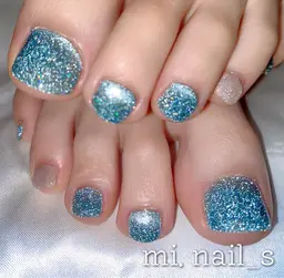 フットネイル マグネットorフラッシュラメ《2色まで》