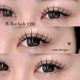 🫧束感🫧W flat lash〈120本〉
